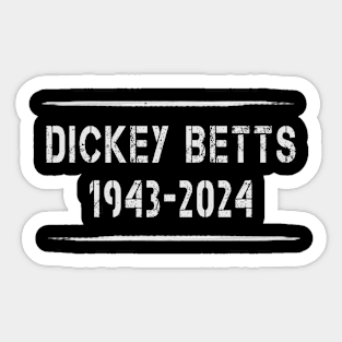 Dickey Betts 1943 2024 Music D35 Sticker